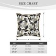 thumbnail image 4 of Fotbe Abstract Watercolor Pattern Velvet Decorative Throw Pillow Covers with Elegant Piping, Soft Plush Cushion Cover for Sofa, Bed, Car, Office-20"x20", 4 of 8
