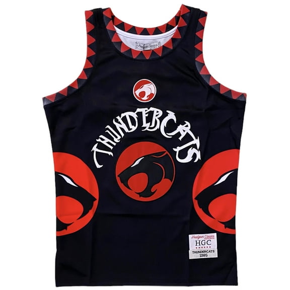 ThunderCats Men's Headgear Classics Premium Embroidered Basketball Jersey (Medium, Black)