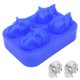 thumbnail image 1 of Bandeja de cubitos de hielo de calavera 3d con tapa, bandeja de congelación de vino (4 cubos de calavera) azul JAMW Sencillez, 1 of 5
