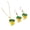 Gold, variant on Fashionable 2 Pieces Jewelry Set Featuring Drip Oil Earrings And Matching Necklace