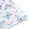 thumbnail image 2 of BORITAR Warm Comfort Baby Blanket Super Soft Double Layer Minky with Dotted Backing, Blue Butterfly Print, 30x40 inch, 2 of 4