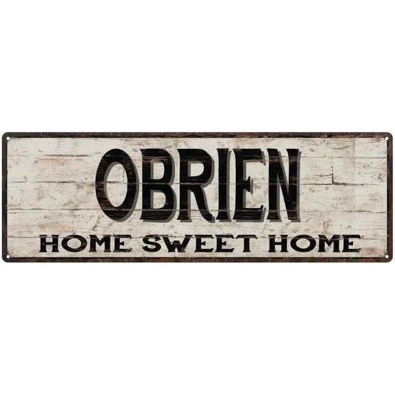 OBRIEN Rustic Home Sweet Home Sign Gift 6x18 Metal Decor 206180084234
