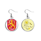 thumbnail image 1 of Finlandia Europa emblema nacional Pendiente Sol Flor Pendiente Joyas Moda Unbranded M, 1 of 3