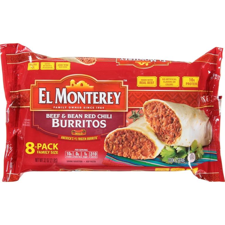 El Monterey Beef & Bean Chimichangas 32 Oz Bag