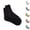 Black, variant on Women's Fleece Lined Mid Calf Socks Warm Cozy Thermal Winter Boot Socks