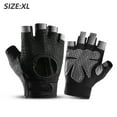 thumbnail image 2 of Guantes de entrenamiento Hombres Mujeres Levantamiento de pesas Gimnasio Ejercicio Ciclismo Protección completa de la palma Guantes transpirables (negro), 2 of 6
