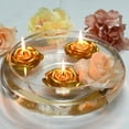 thumbnail image 4 of Zest Candle 12-Piece Folding Candles, 3-Inch, Metallic Gold Rose, 4 of 5