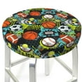 thumbnail image 3 of Naloa Balls Round Bar Stool Cushion Cover 12-14 inch, Fits Kitchen, Office, Restaurant Chairs - 14 inch, 3 of 7
