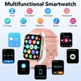 thumbnail image 6 of Smart Watch Fits for Android and iPhone 1.96'' Smartwatch for Men Women 110+ Sports Modes Fitness Tracker with Answer Make Calls/Message Reminder, IP68 Waterproof for Gift (Pink), 6 of 7