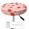 thumbnail image 2 of Uemuo Strawberry Pattern Round Bar Stool Seat Covers Washable Stool Cushion Slipcover Elastic Bar Chair Covers-14 inch, 2 of 7
