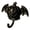 Black, variant on OIUR Devil Pumpkin Bat Wall Hook, Halloween No-Drill Adhesive Hook for Keys Bags, Strong Sticky Damage-Free Decorative Hooks for Entryway Kitchen Door