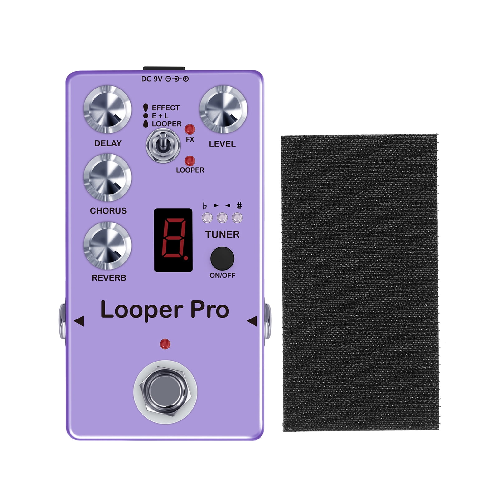 Looper Guitar RE-05 Loop Guitar Effector Looper Tuner Mini Guitar Looper Effect Pedal Full Metal Shell with Reverb Chorus Delay Effects