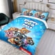thumbnail image 3 of Cachorros Dog Pals Conjunto de sábanas temático, trío de piezas, cómodo y amigable con la piel, diseño único, regalo de decoración para el hogar para familiares, amigos y fans, 90 cm * 190 cm, 3 of 6