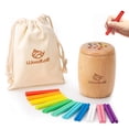thumbnail image 1 of Palitos Montessori de madera con punta de madera, 11 colores, de 1 a 3 años, 1 of 7