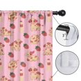 thumbnail image 4 of Blackout Kids Curtains,Strawberry Plants Fruit Cow Milk Childrens Insulated Curtains Set Of 2,Bedroom Essentials,Toddler Room Decor 52"x84", 4 of 5