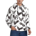 thumbnail image 2 of Lsque Funny Chicken Pattern Casual Men's Hoodie,Hooded Sweatshirt with Kangaroo Pocket,Pullover Hoodie-4X-Large, 2 of 7
