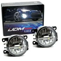 Xenon White 10W High Power LED Driving Fog Light Kit, For Acura Honda Ford Nissan Infiniti Subaru Fiat Jeep, etc