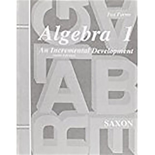Saxon Algebra: Saxon Algebra 1 Tests Only Third Edition (Paperback ...