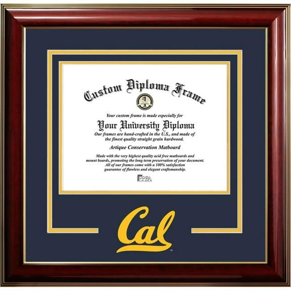 Campus Images CA945CMGTSD-1185 8.5 x 11 in. University of California, Berkeley Classic Spirit Logo Diploma Frame