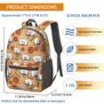 thumbnail image 3 of Basketball and Hoop Wooden Pattern 17" Waterproof Oxford School Backpacks for Teens, S-Shape Padded Straps, for School, Travel, Hiking, Camping, 3 of 5