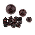 thumbnail image 2 of Freer 15 Pcs dés en Acrylique à Chiffres Multi-Faces pour Jeux dés Polyédriques table Jeu de Rôle Jeu de Société Rouge, 2 of 5