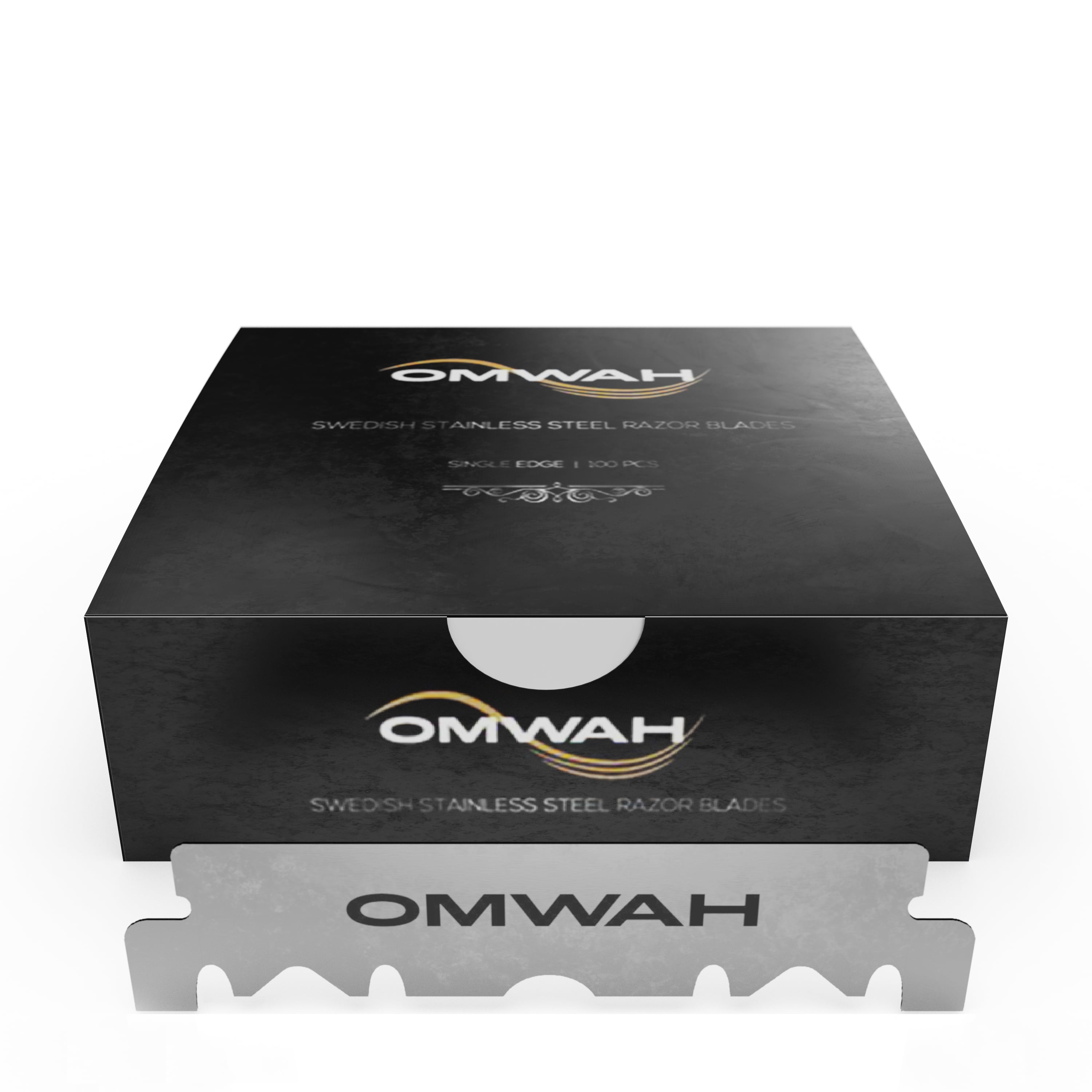 OMWAH Barber Straight Razor Blades Single Edge Razor Blades 100 Pack