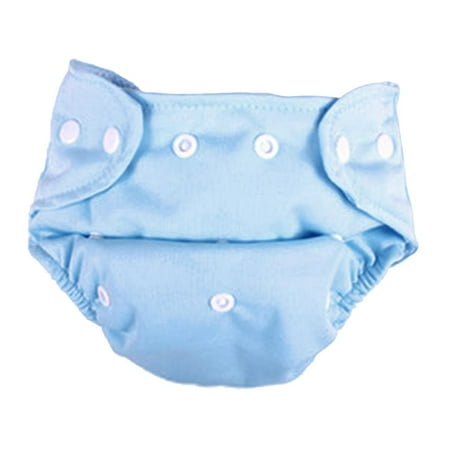 QSTDGVPW Baby Newborn Cloth Diapers Print Pocket Diapers Nappies Unisex Washable Blue