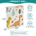 thumbnail image 5 of Leaves with Dinosaurs File Folder 3 Ring Binders 1.5 inch Hardcover File Folders with Interior Pockets A4 Size Organizer for School Office Hospital, 5 of 8