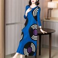 thumbnail image 5 of Vestido de fiesta plisado para mujer, elegante, de lujo, informal, largo, midi, vestidos de noche de lujo, estilo Koeran 2023, ropa femenina, vestido de una pieza, 5 of 5