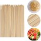 thumbnail image 1 of 200 Pieces Wooden Skewer Bamboo Skewer Stick Bamboo Barbecue Stick for Barbecues, Vegetables, Fruits, Family Parties 2.5mm * 25cm, 1 of 4