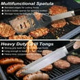 thumbnail image 4 of 22PCS Heavy Duty BBQ Grill Accessories Set, Non-Slip Grill Tools for Outdoor Grill Set Thicker Stainless Steel Grill Utensils Set, Deluxe Grilling Tools Set in Aluminum Case Ideal Gifts for Men, 4 of 9