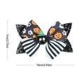 thumbnail image 3 of BINGLI Spooktacular Halloween Hair Accessories For Girls Pumpkin Cat Bow Clips 2pc with Multiple Styles Student Party,Daily Use, 3 of 9