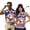 Patriotic Star, variant on Garronmavis Patriotic USA Star Matching Golf Shirts for Couple Quarter Zip Women's Matching Hawaiian Golf Shirt for Couple Moisture Wicking 4-Way Stretch Suitable for Golf Enthusiasts
