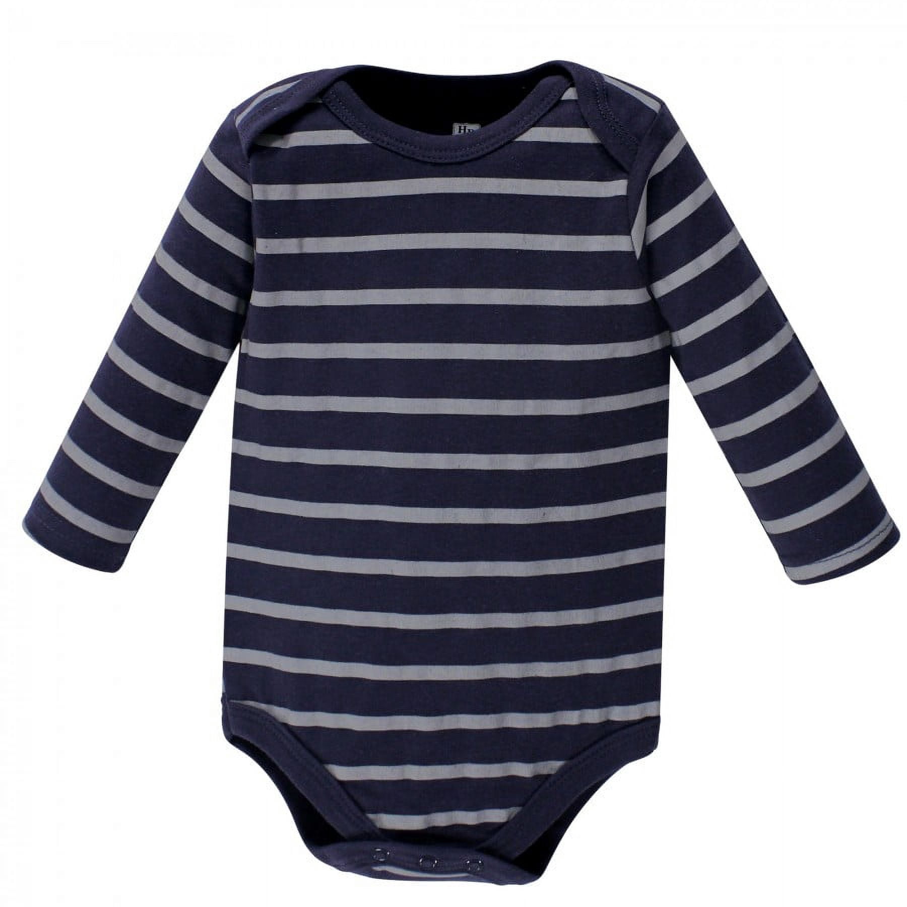Hudson Baby Cotton Long-Sleeve Bodysuits, 5-Pack, Newborn- 24 Months