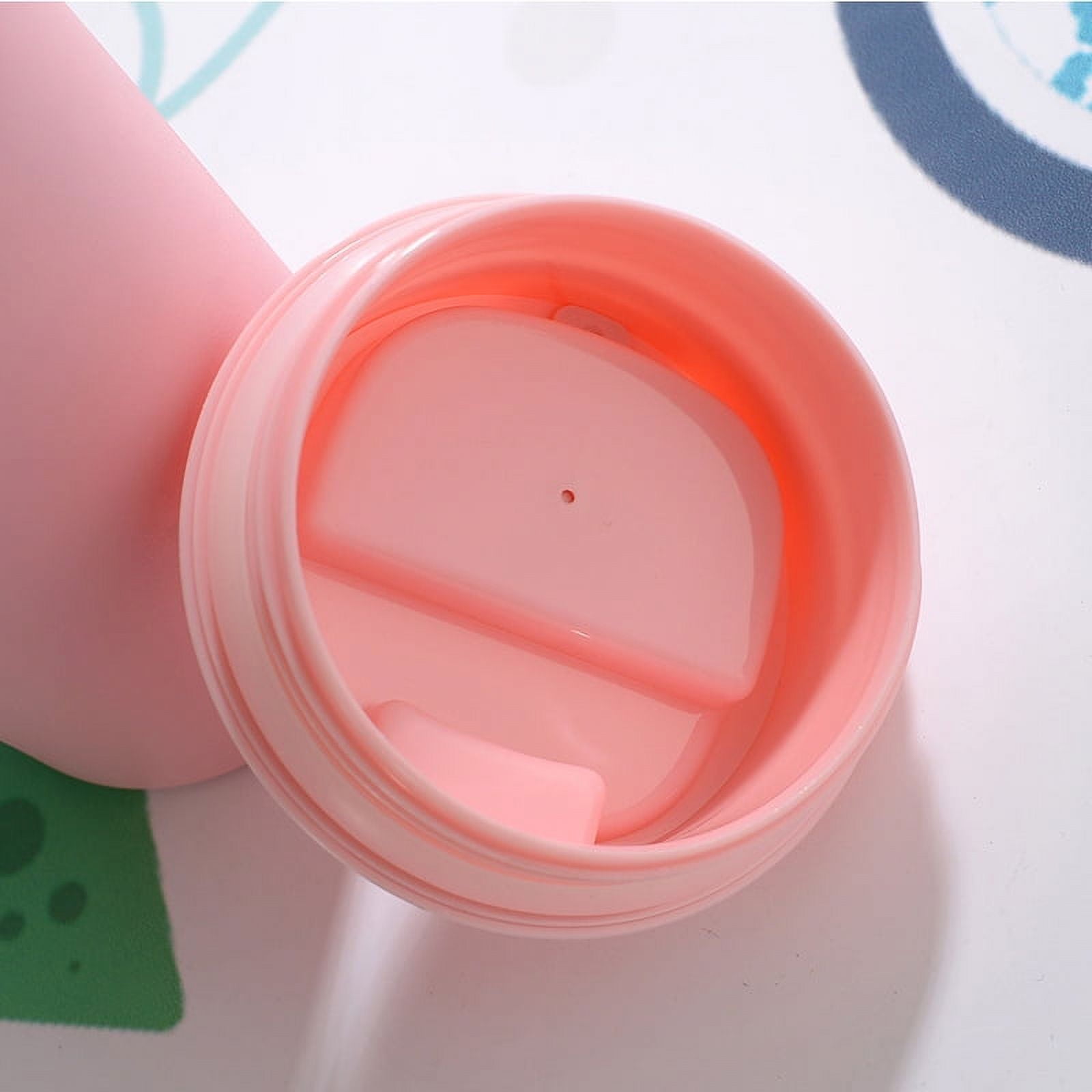 380ML Stainless Steel Car Coffee Cup Leakproof Insulated Thermal Thermos Cup Car Portable Travel Coffee Mug White