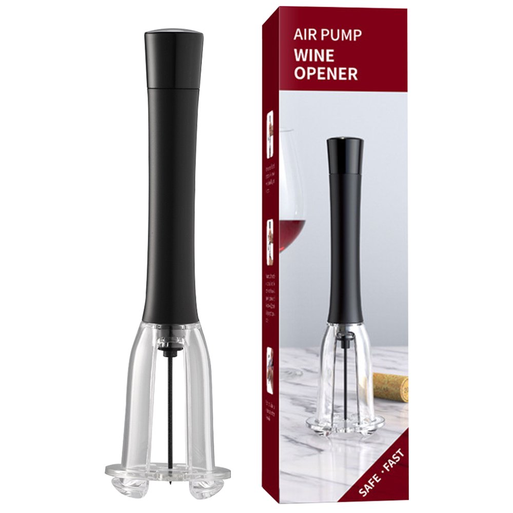 TureClos Air Pressure Pump Wine Bottle Opener Needletype Corkscrew Explosion Proof Cork Remover