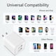 thumbnail image 3 of Cargador de pared USB iWTKENW de 2,4 A con doble puerto para iPhone y Samsung, 3 of 7