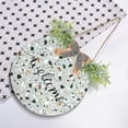 thumbnail image 4 of Terrazzo Dark Pattern Welcome Sign Farmhouse Front Porch Door Hanging Welcome Wreath for Holiday Wall Home 12 X 12 in Home Decor, 4 of 7