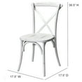 thumbnail image 5 of CSP Commerical Seating Products White Wash Crossback Dining Chairs, 5 of 7