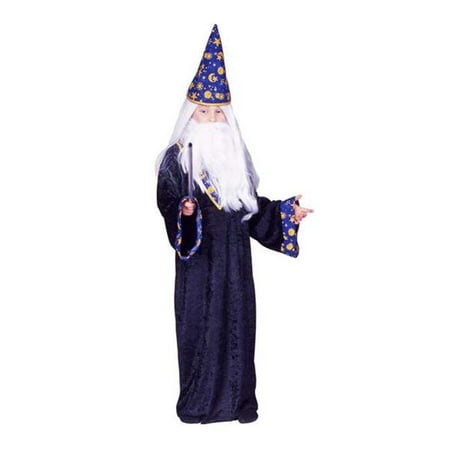 Black Magic Wizard Boy Costume - Size Child-Large