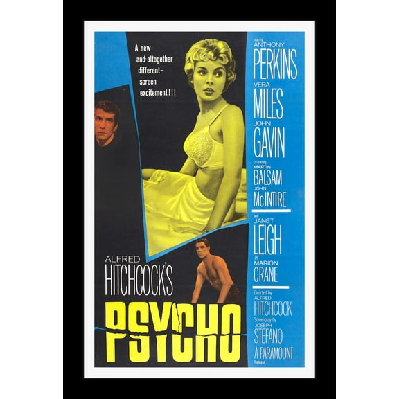 PSYCHO - 11x17 Framed Movie Poster