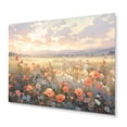 thumbnail image 2 of Designart "Meadow Wildflower in Coral and Beige I" Floral Metal Art Print, 2 of 5
