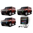 thumbnail image 6 of Flashtech RGB Multi Color Bluetooth LED Halo Ring kit for 2003-2009 Hummer H2 Fog Lights, 6 of 11