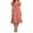 Red, variant on Levmjia Women's Floral Print Dress Summer Short Sleeve Square Neck Casual Tiered Ruffle Midi Dress with Smocked Waist A Line Swing Dress for Women Vacation