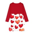 thumbnail image 4 of FamilyThread Girls Dress Fashion Long Sleeve Heart Print Toddler Little Big Girl Unicorn Mermaid Casual A Line Dresses For 4-14Y, 4 of 4