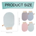 thumbnail image 2 of WUXIAB Dual-Sided Exfoliating Glove,Body Scrubber For Smooth Skin,Spa Shower Glove Set,Exfoliating Bath Glove 2-Pack,Deep Skin Scrubber for Body,Spa Quality Dual-Sided Glove for All Skin Types, 2 of 7
