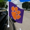 thumbnail image 2 of Rico Industries Clemson  College Double Sided Car Flag -  16" x 19" - Strong Pole that Hooks Onto Car/Truck/Automobile, 2 of 8