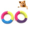 thumbnail image 1 of Flmtop Dog Cat Biting Barbed Ring Soft Rubber Non-toxic Molar Cleaning Tooth Pet Toy Random Color, 1 of 8