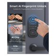 thumbnail image 3 of LNDU Wi-FI Keyless Entry Door Deadbolt with HandleSet, 3 of 8