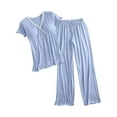 thumbnail image 2 of Pyhlmscde Women's Maternity Pajamas 2 Piece Outfits Sets, Womens Short Sleeve Tops, 2 Piece Sets for Women, Lounge Sets for Women, 2 of 4
